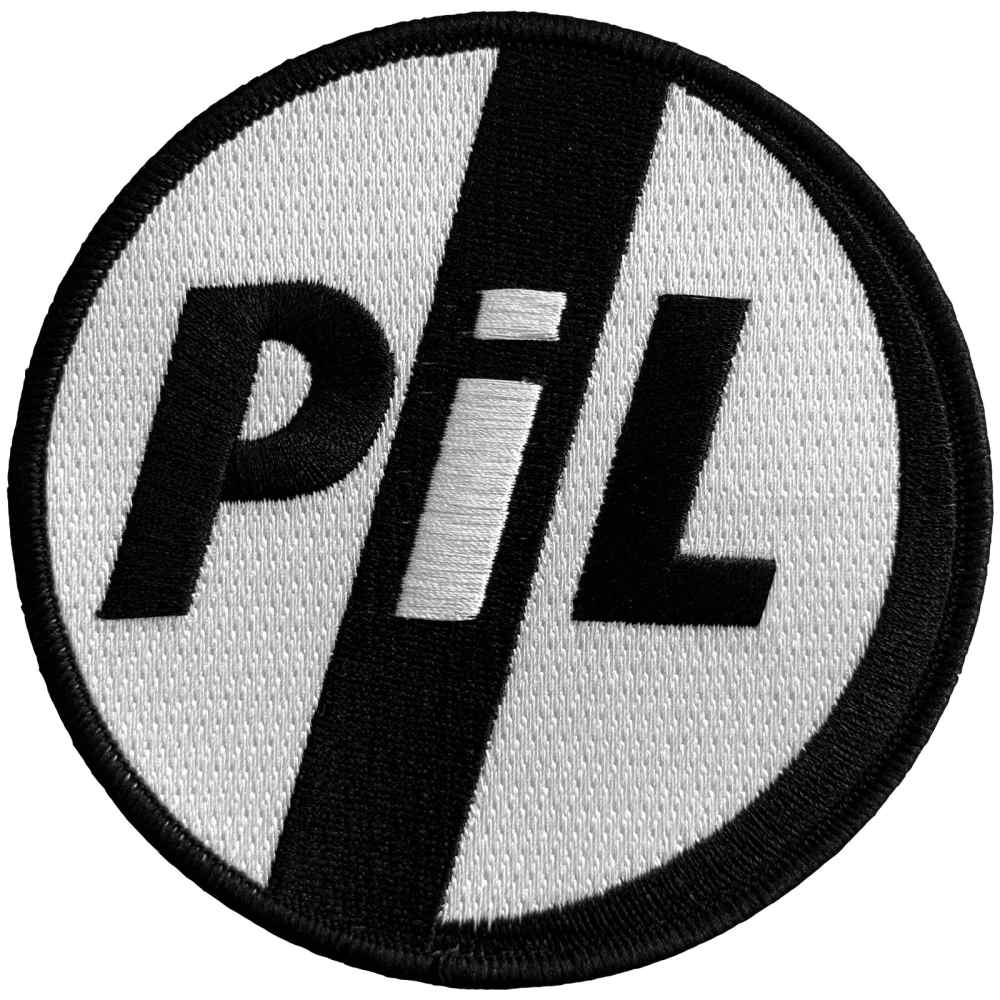 Pil Public Image Ltd - Classic Logo Patch - Weiß/Schwarz